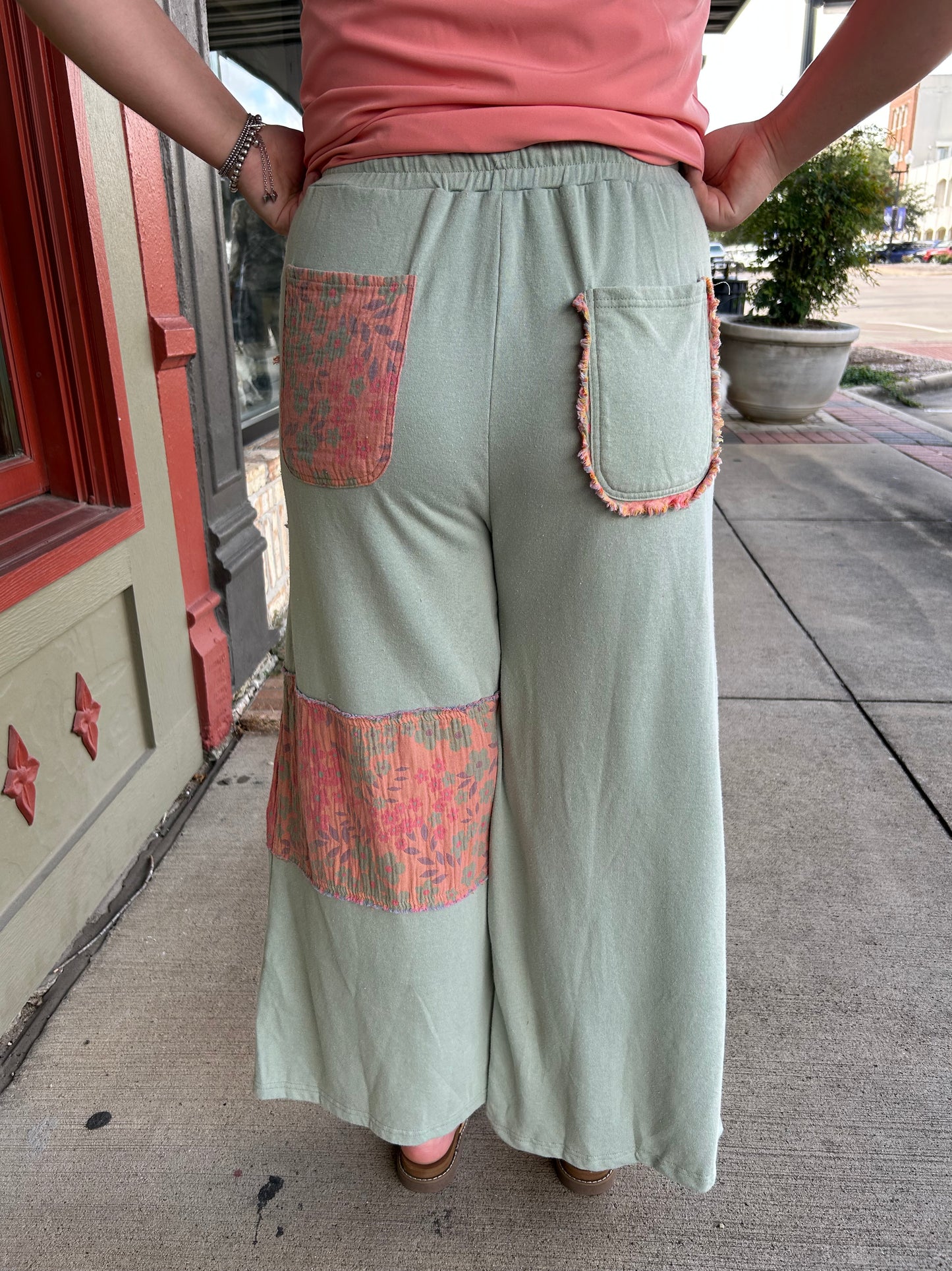 Charli Brown Pants - Gauze Pattern