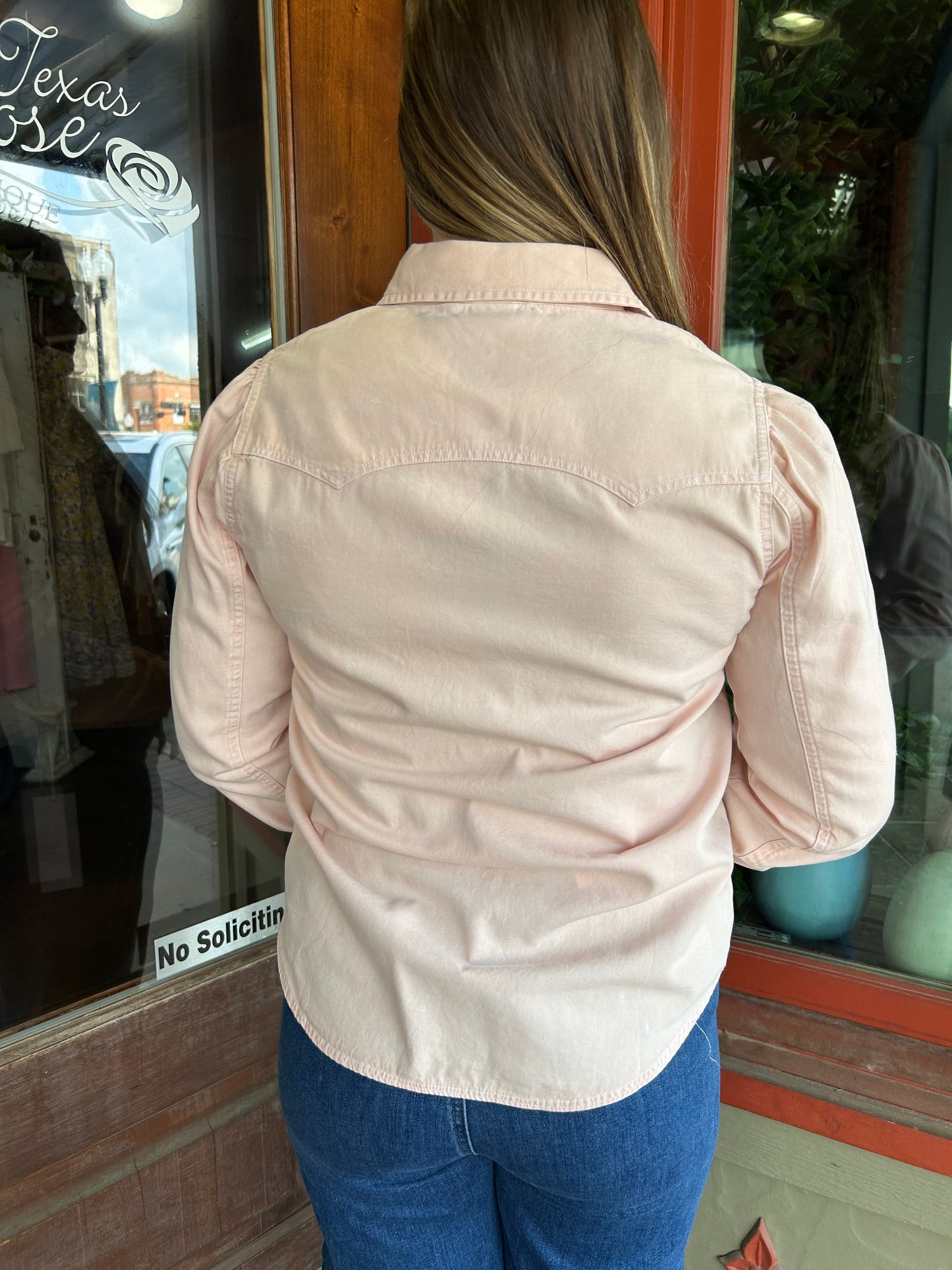 Perfectly Pink Denim Shirt