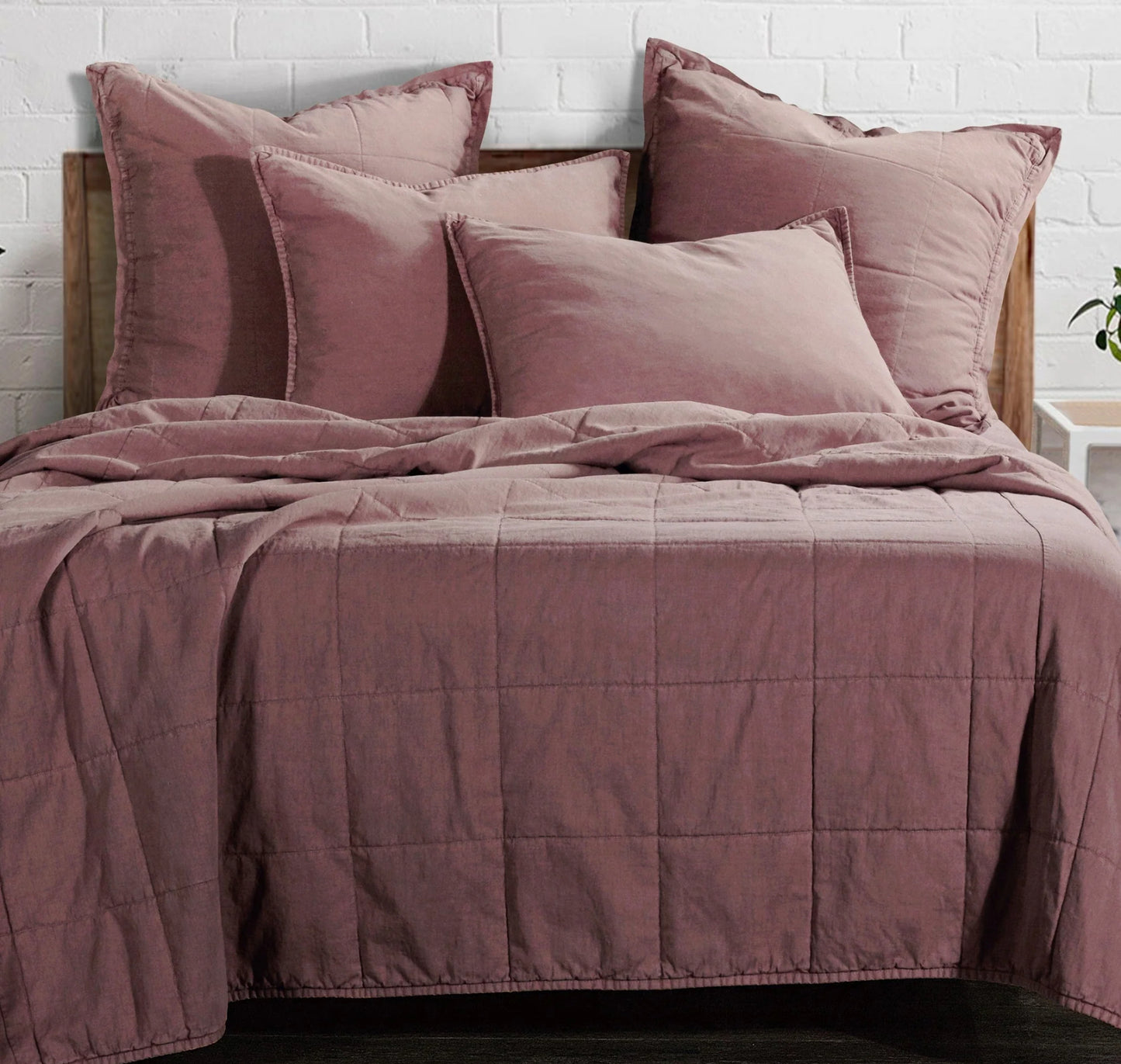 Stonewash Cotton Canvas Coverl - KING