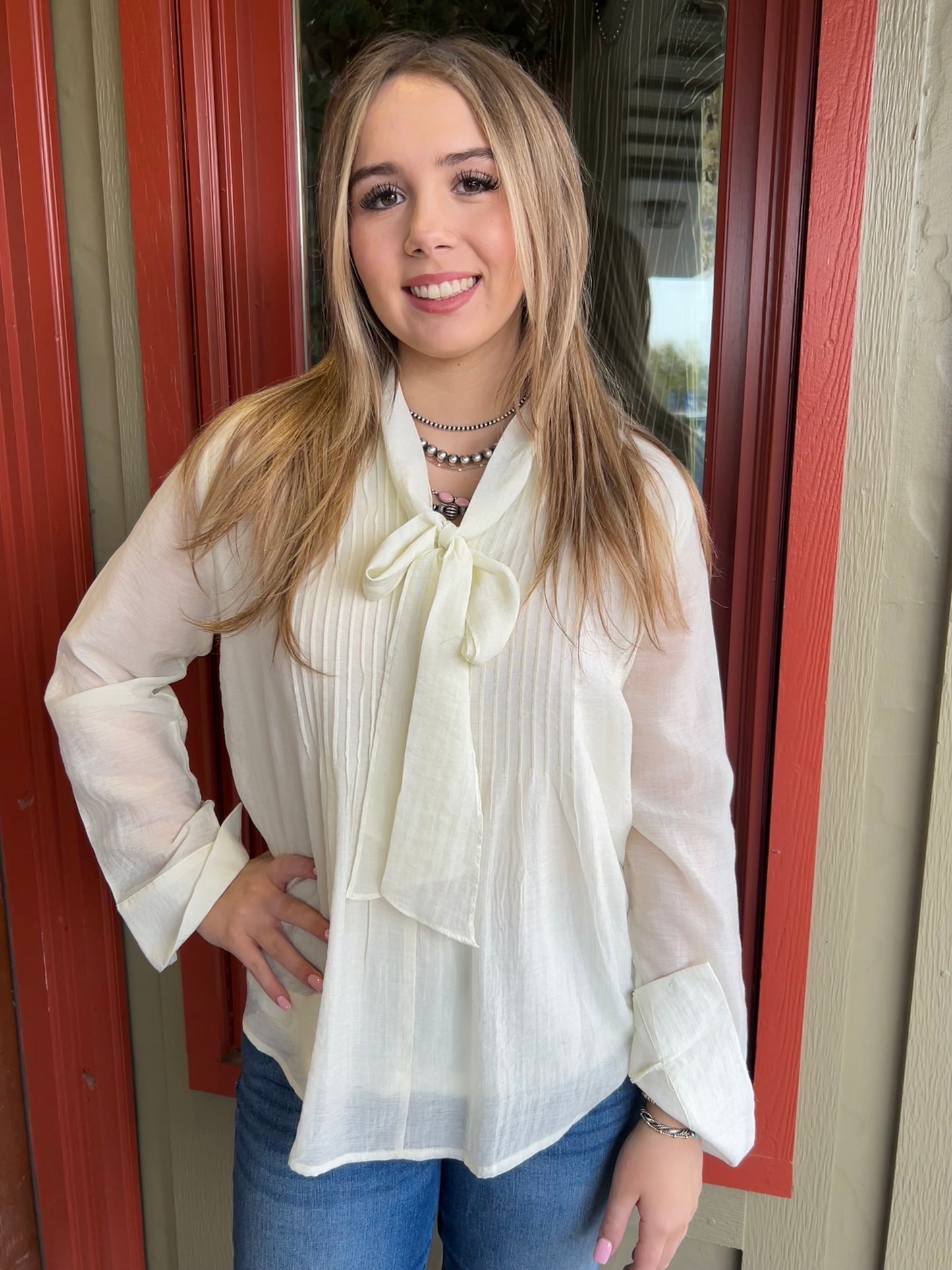 Oslen Bow Blouse