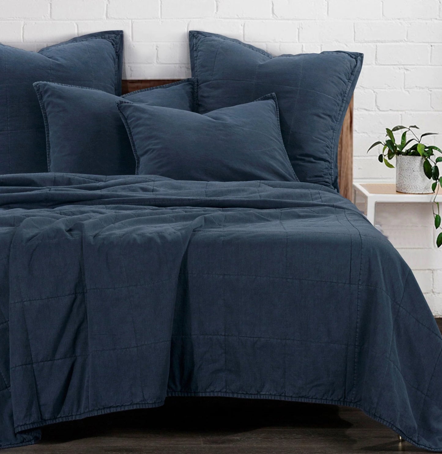 Stonewash Cotton Canvas Coverl - KING