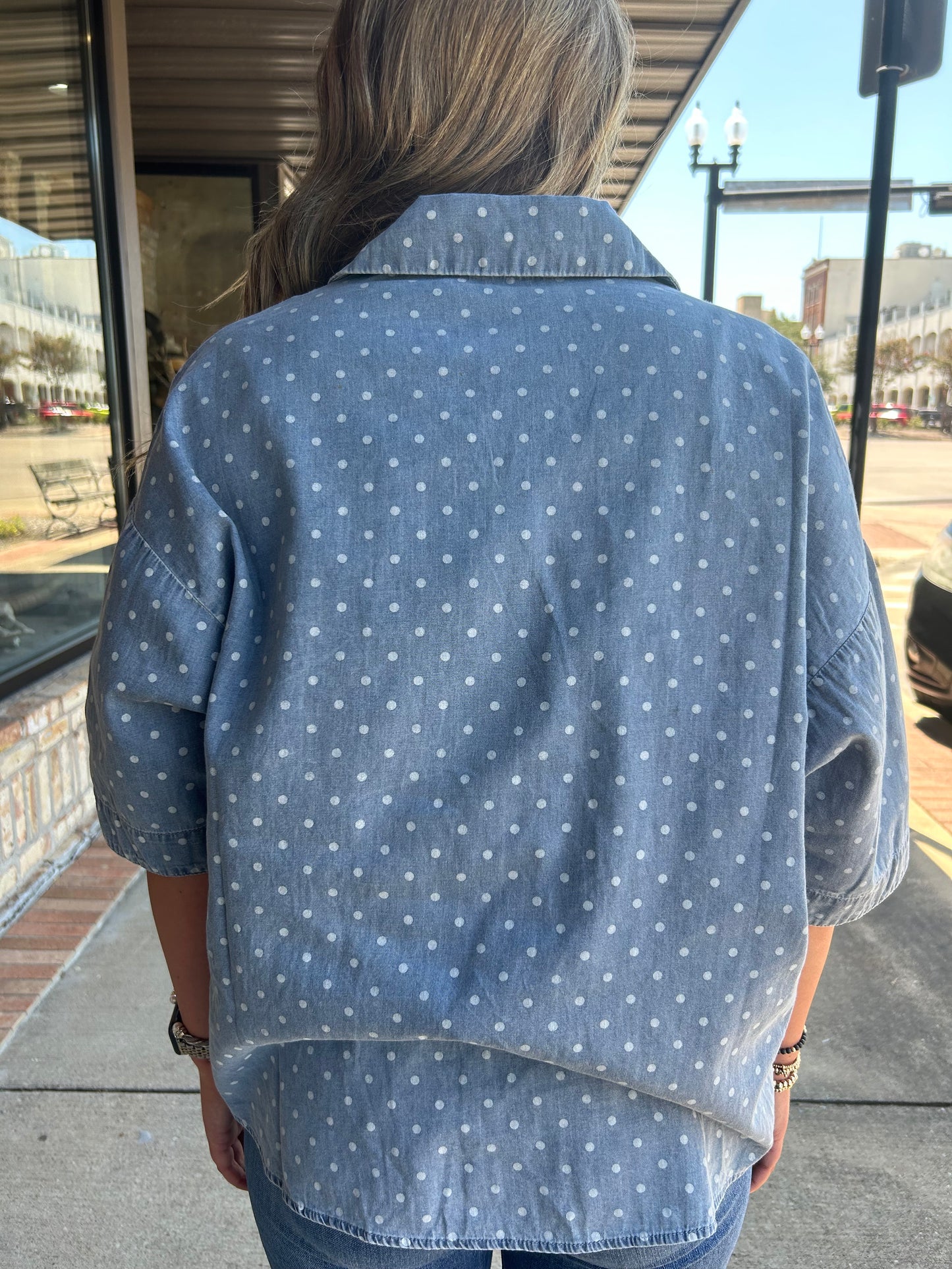 Oversized Dot Top