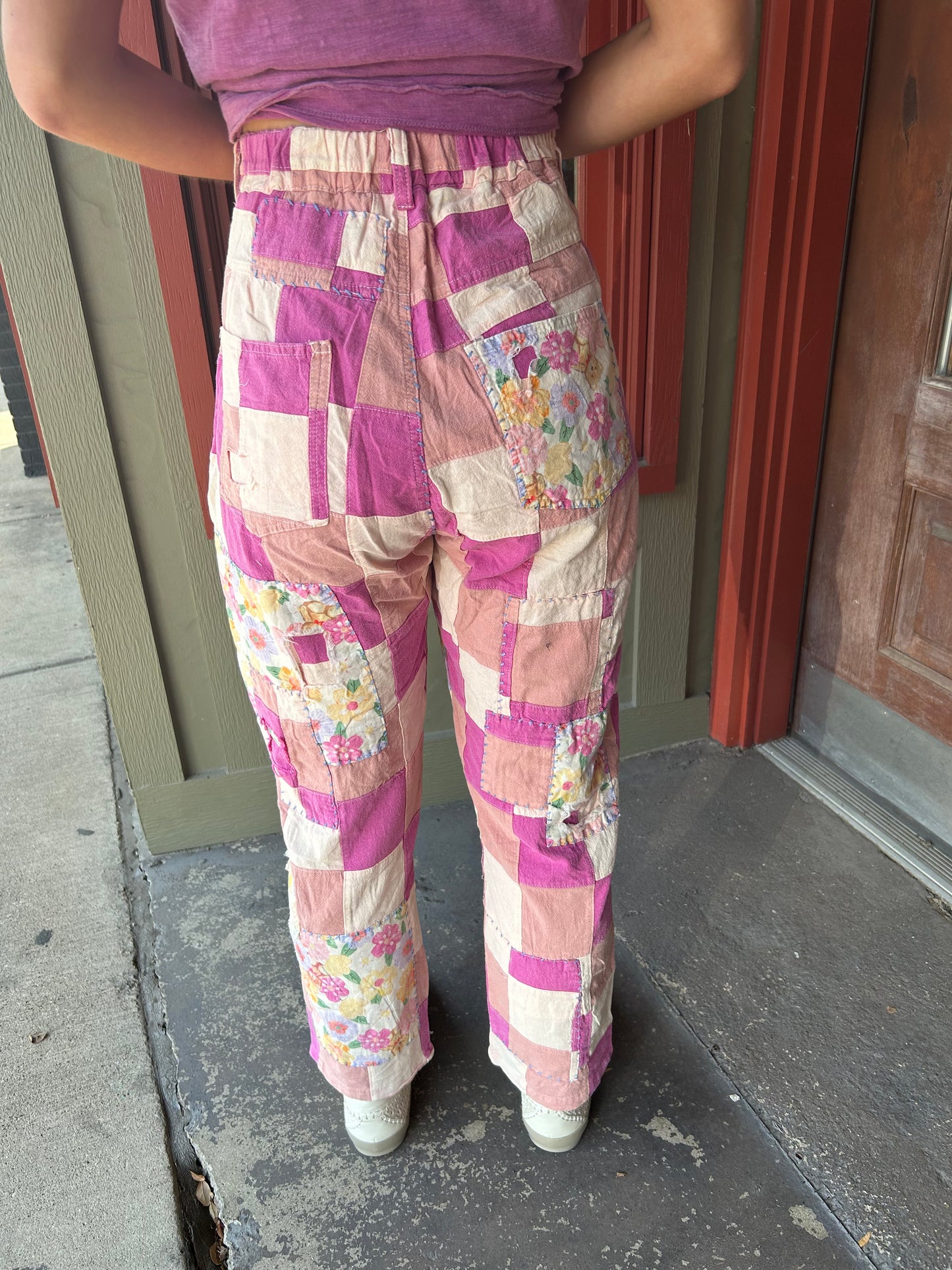 Peony Patchwork Pants