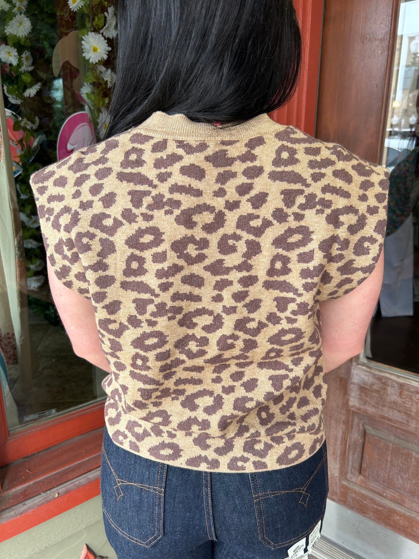 Leopard Sweater Top