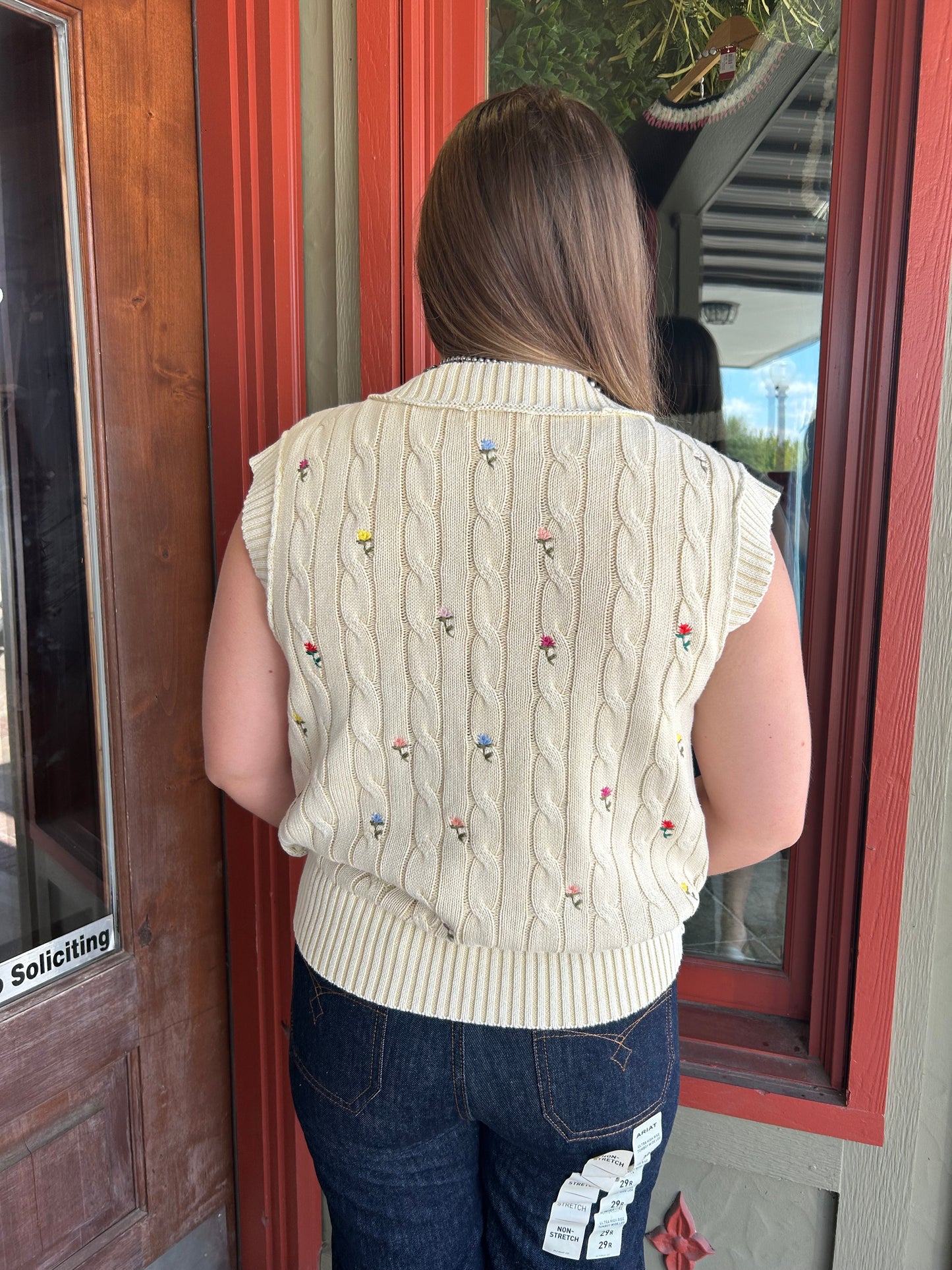 Mini Flower Sweater Vest
