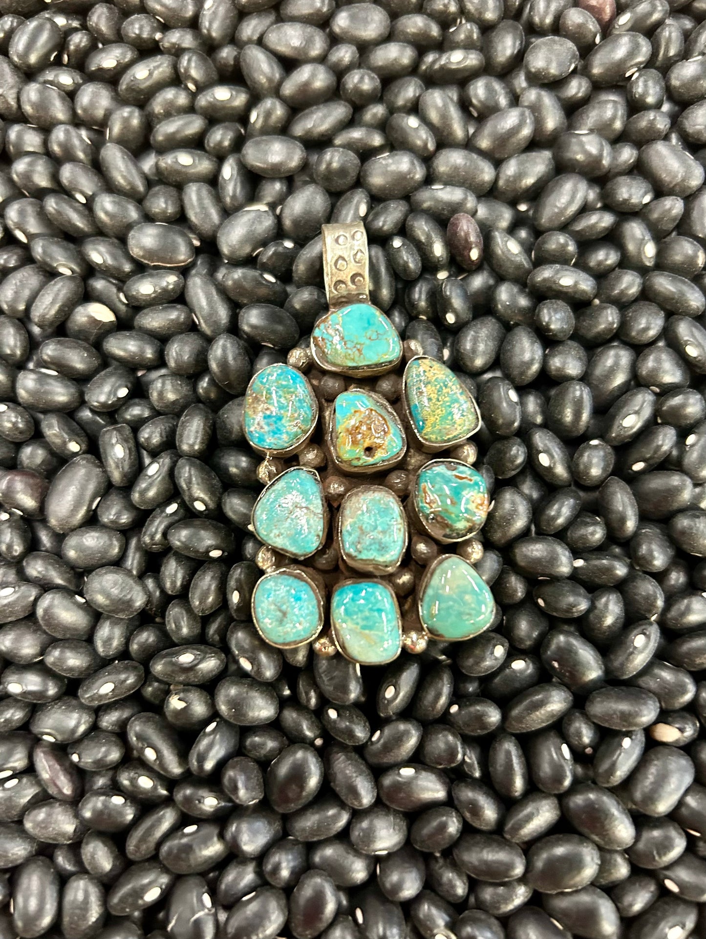 10 Stone Square Pendant