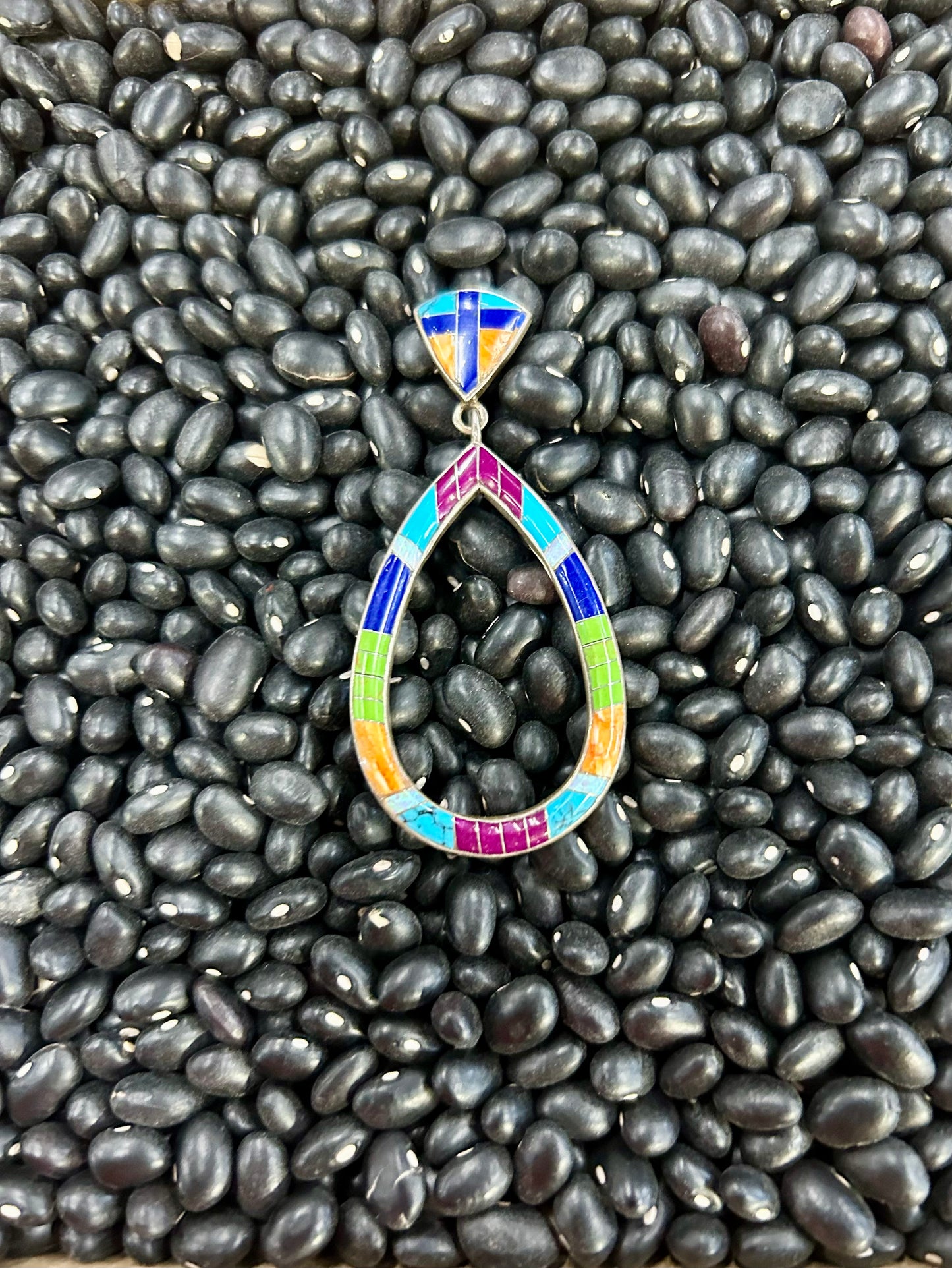 Inlay Teardrop Pendant