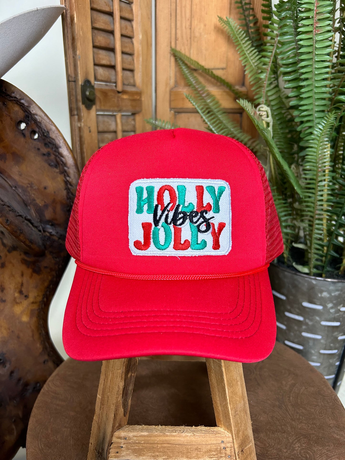 Holly Jolly Vibes Trucker Cap