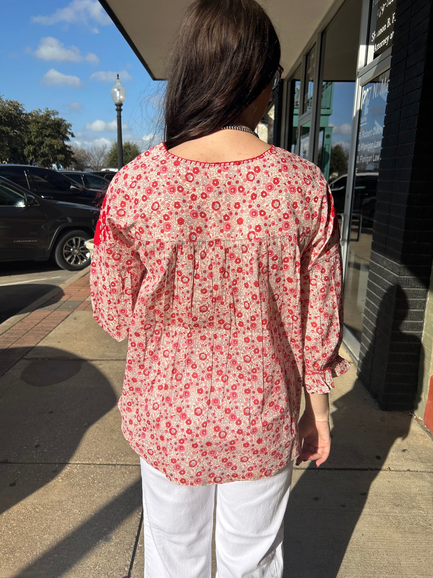 Floral Embroidered Top