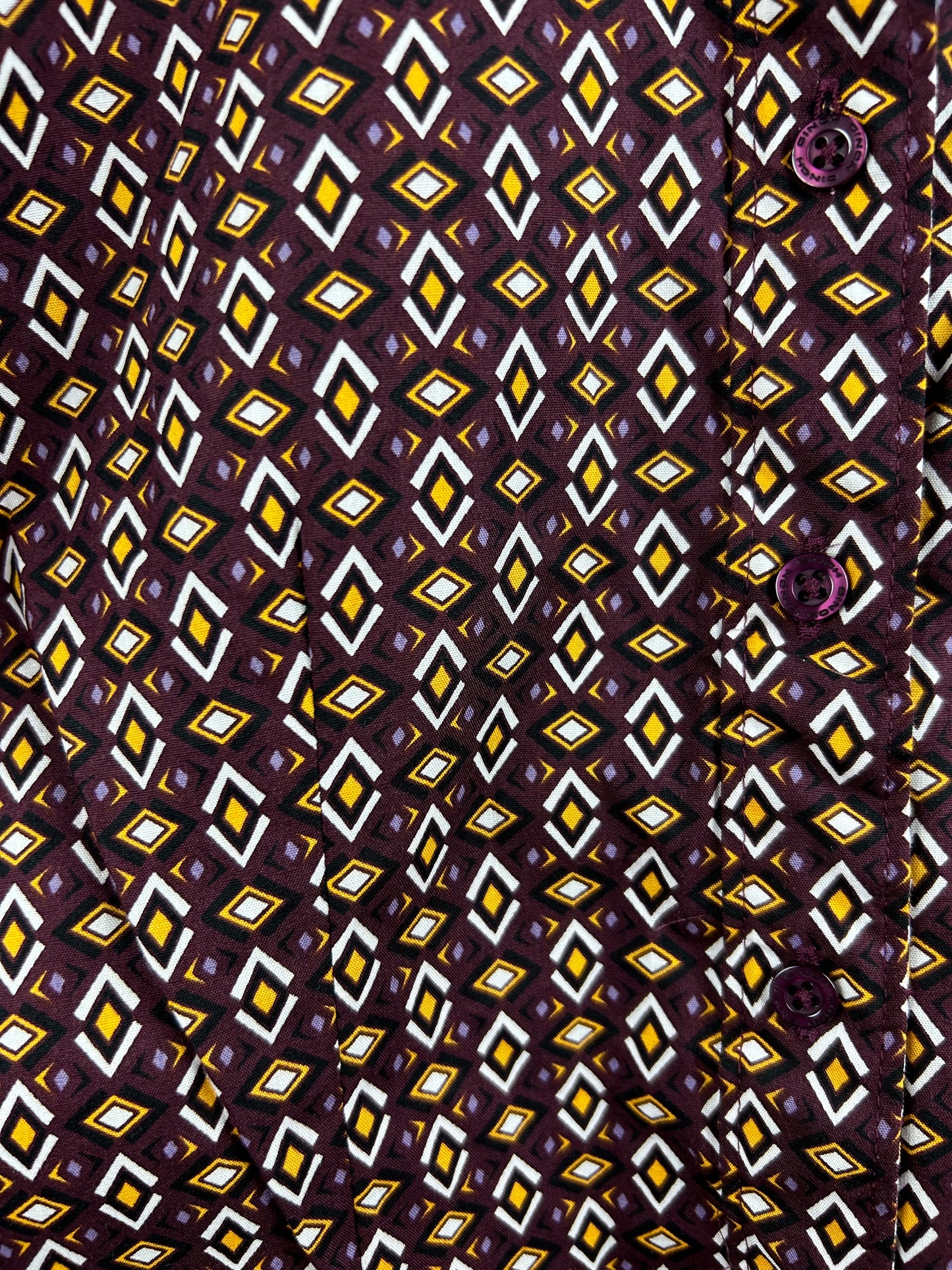 Diamond Pattern Button Down
