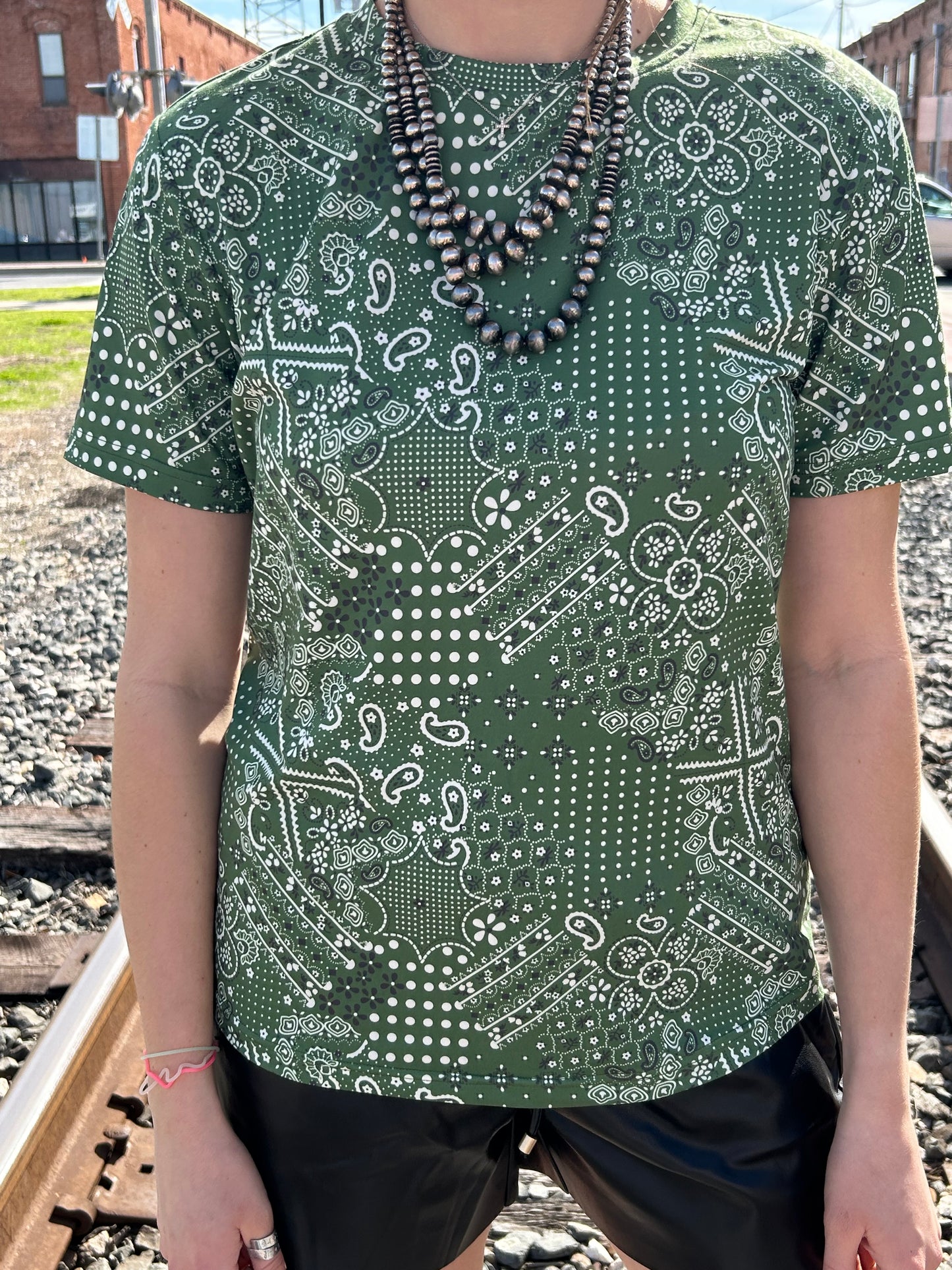 Green Bandanna Tee