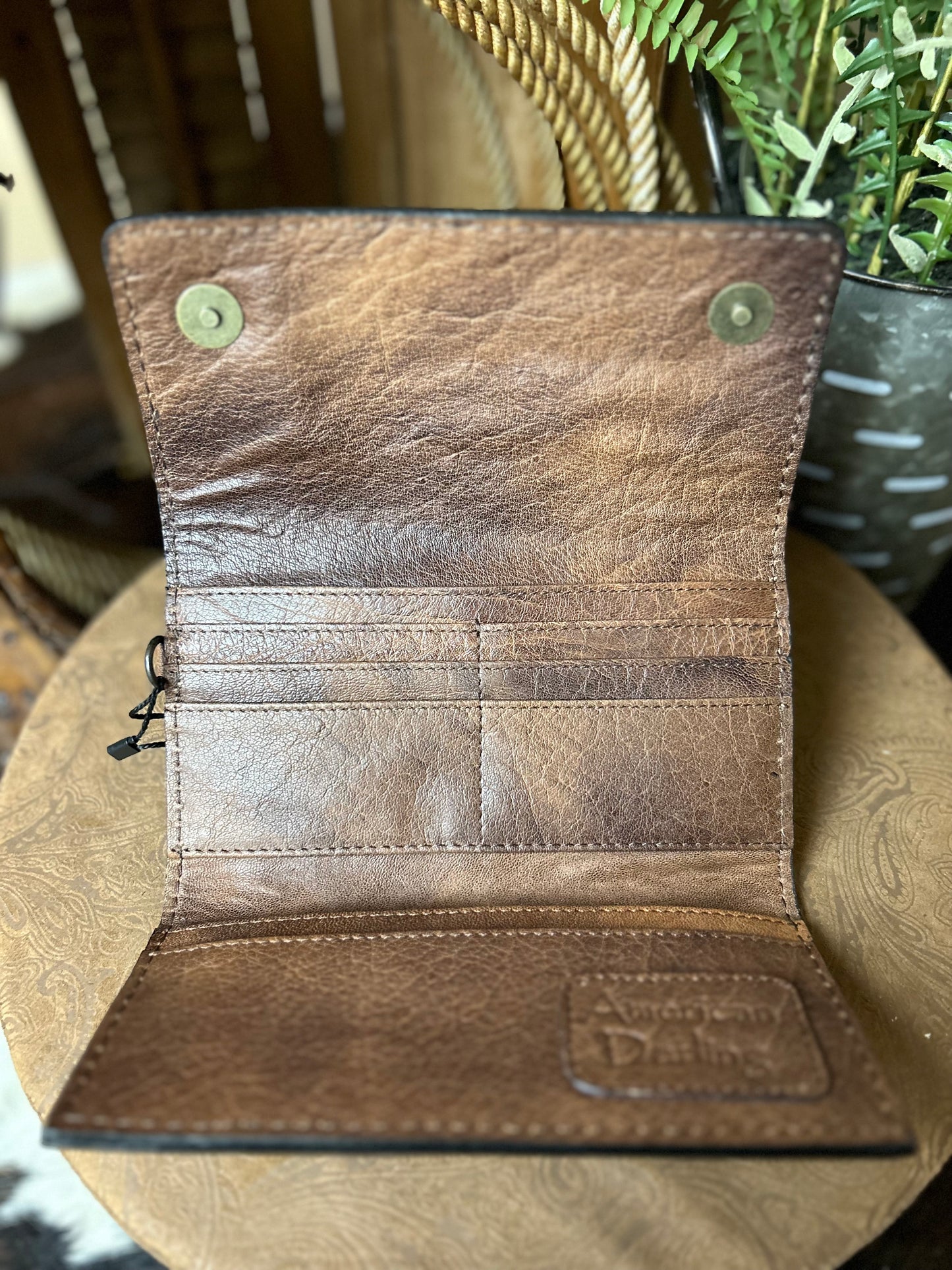Tooled Wristlet Wallet