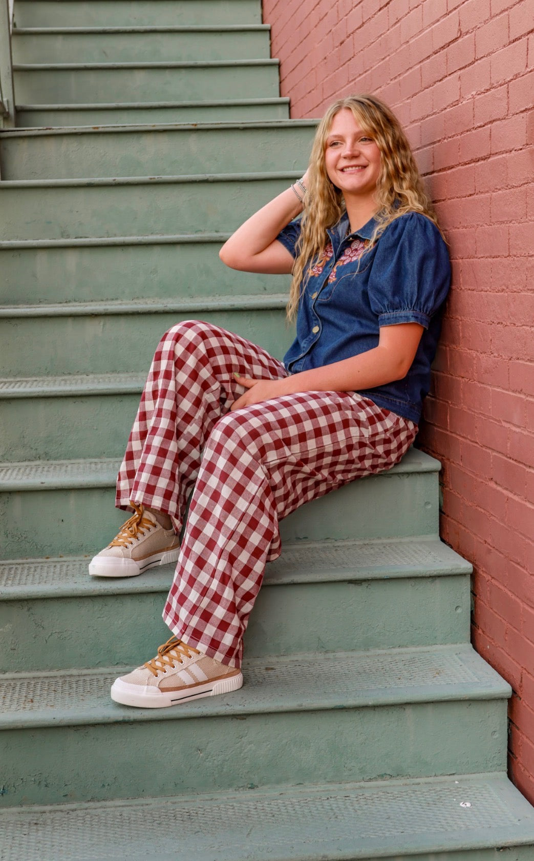Gamday Gingham Pants