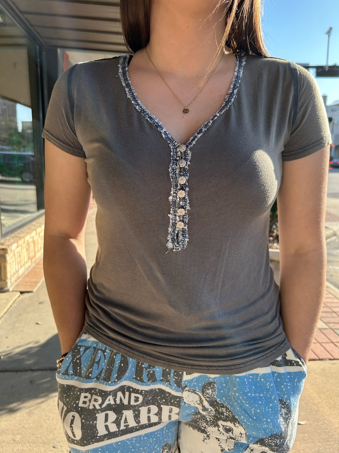 Lace Trim Tee