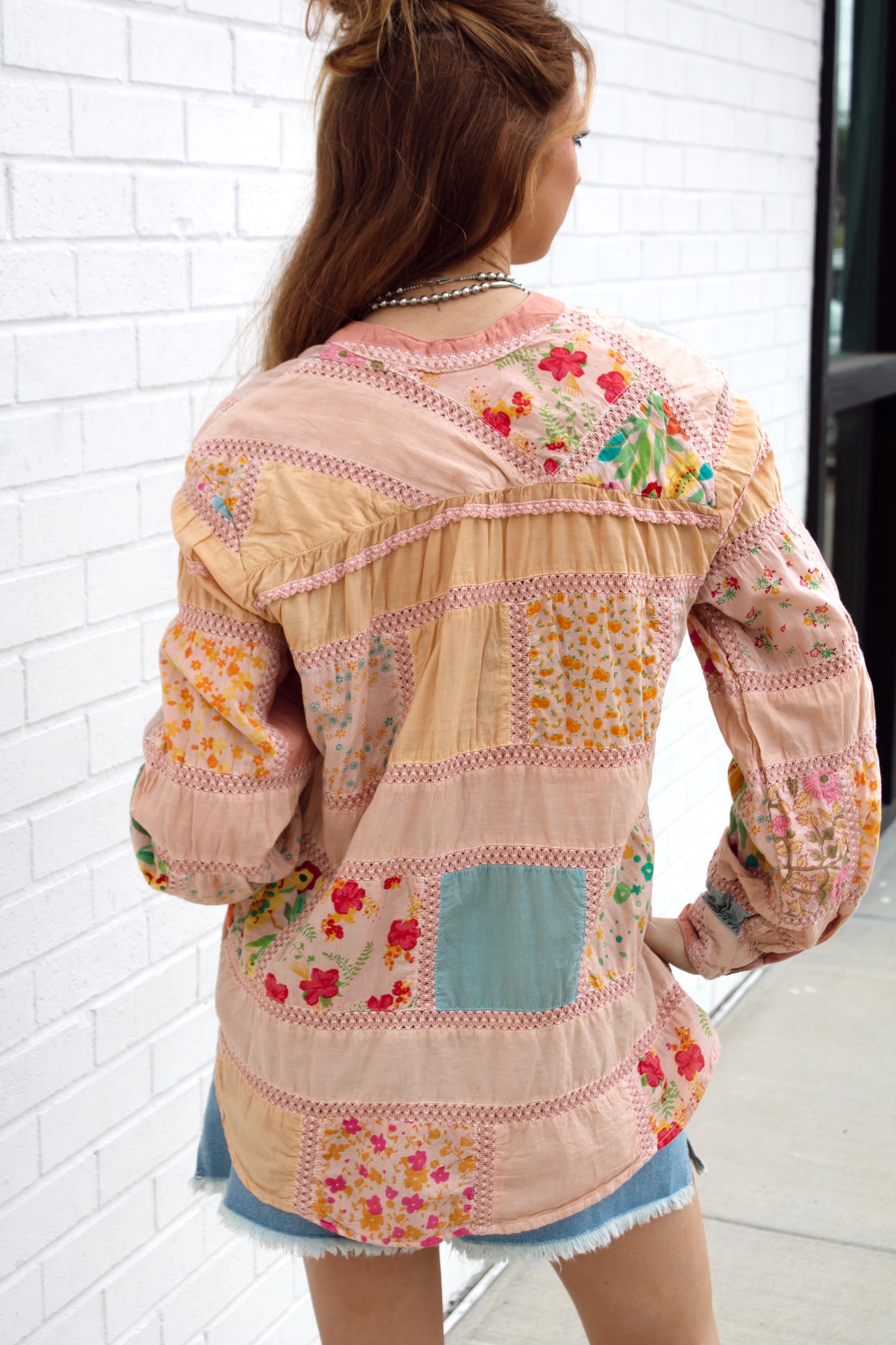 Patchwork Patterned Top