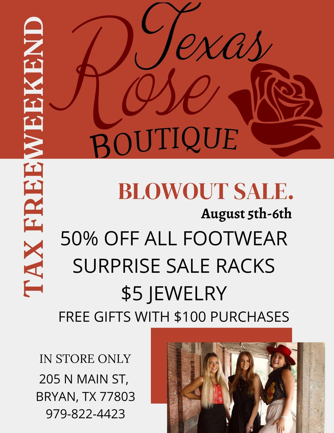Tax Free Weekend Sale