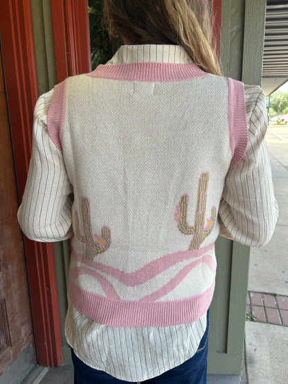 Pink Cactus Vest