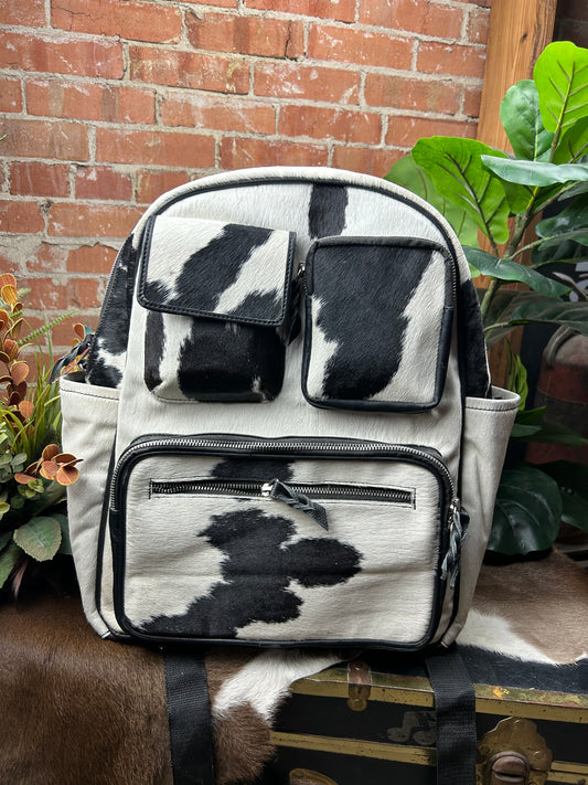 Cowhide Backpack