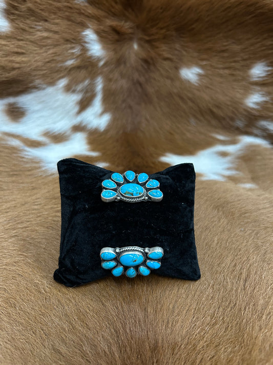 1/2 Cluster Cuff - Turquoise
