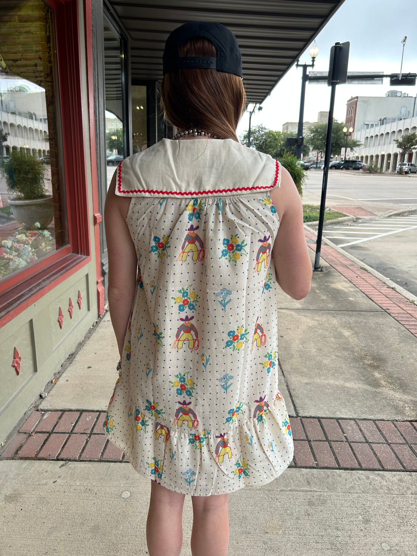 Flower Dot Cowboy Dress