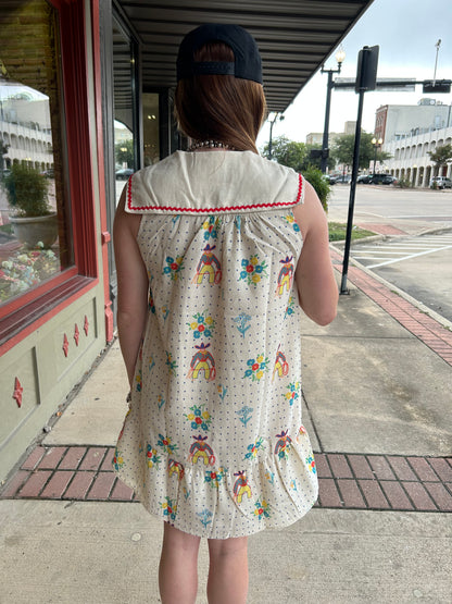 Flower Dot Cowboy Dress