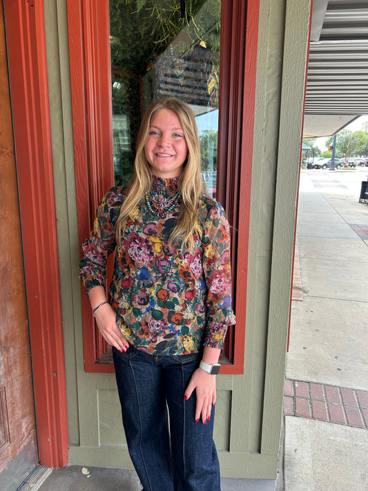 Fall Floral Top