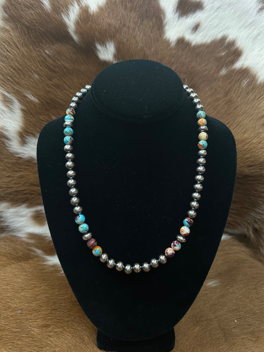 Navajos W/ Spiney Mojave Necklace