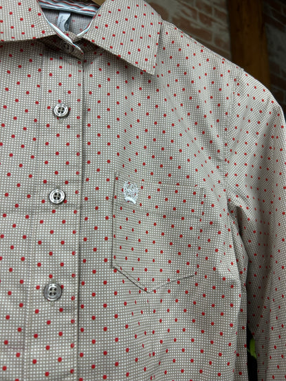 Polka Dot Button Down