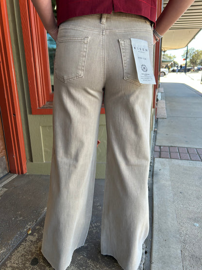 Tinsel Wide Leg Jean - Taupe