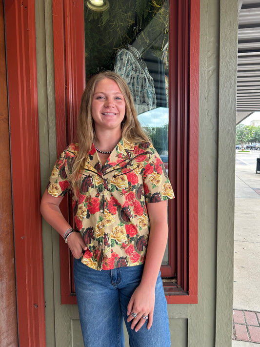 Blooming Bronc Blouse