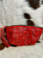 Tooled Wristlet Pouch