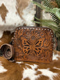 Tooled Butterfly Crossbody