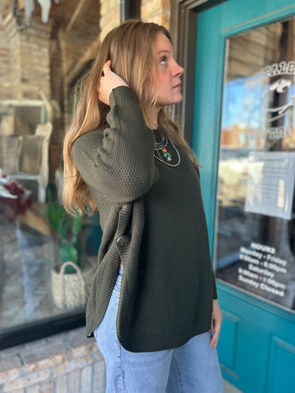 Concho Detail Sweater