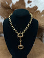 Snaffle Bit W/ Bar Necklace
