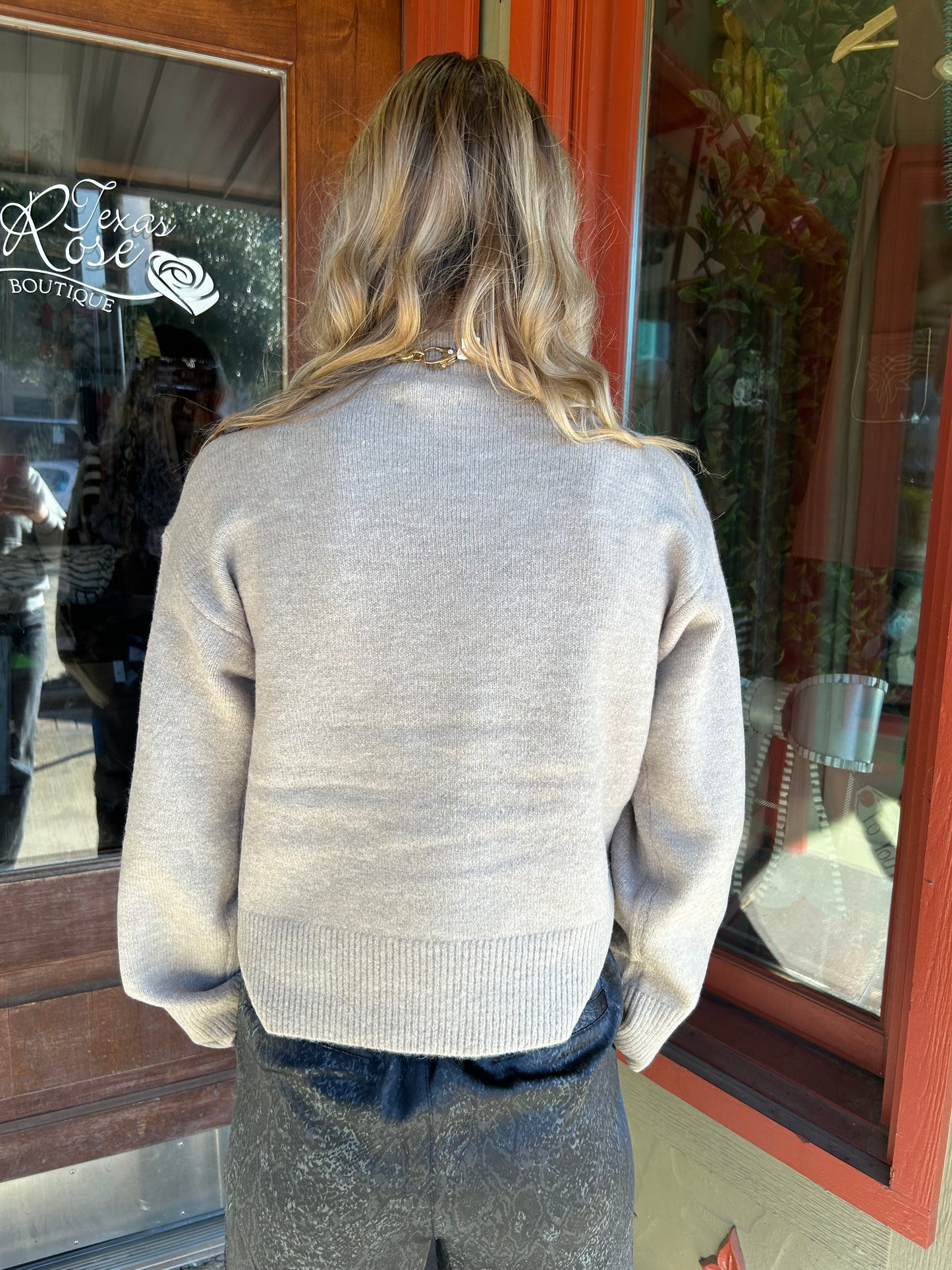 All In Embellished Sweater