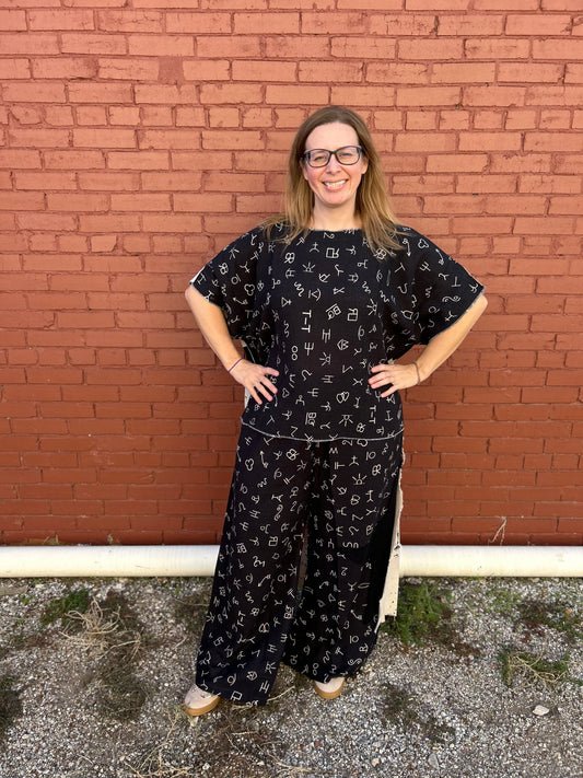 Black Brands Hi-Lo Top