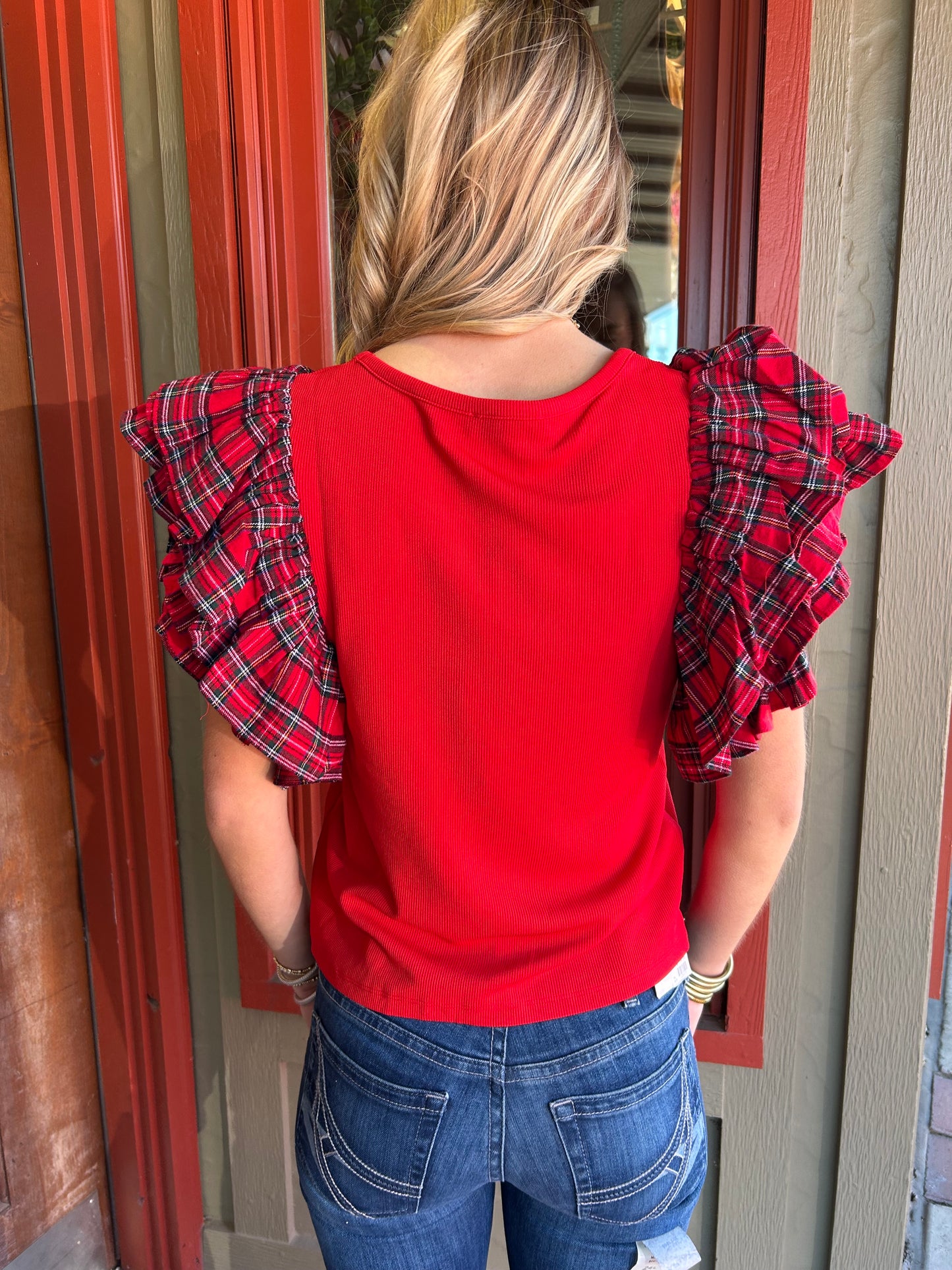 Plaid Party Top