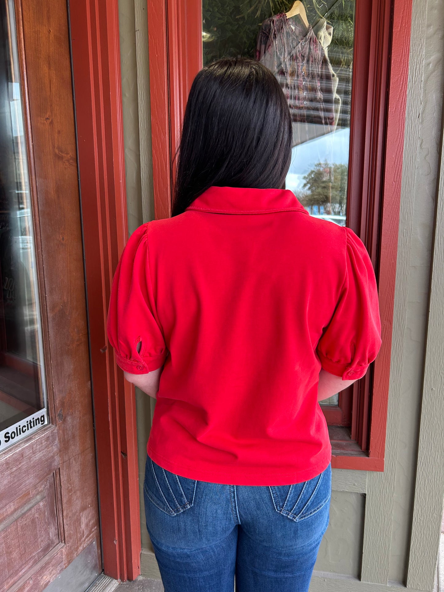 Dione Top - Red