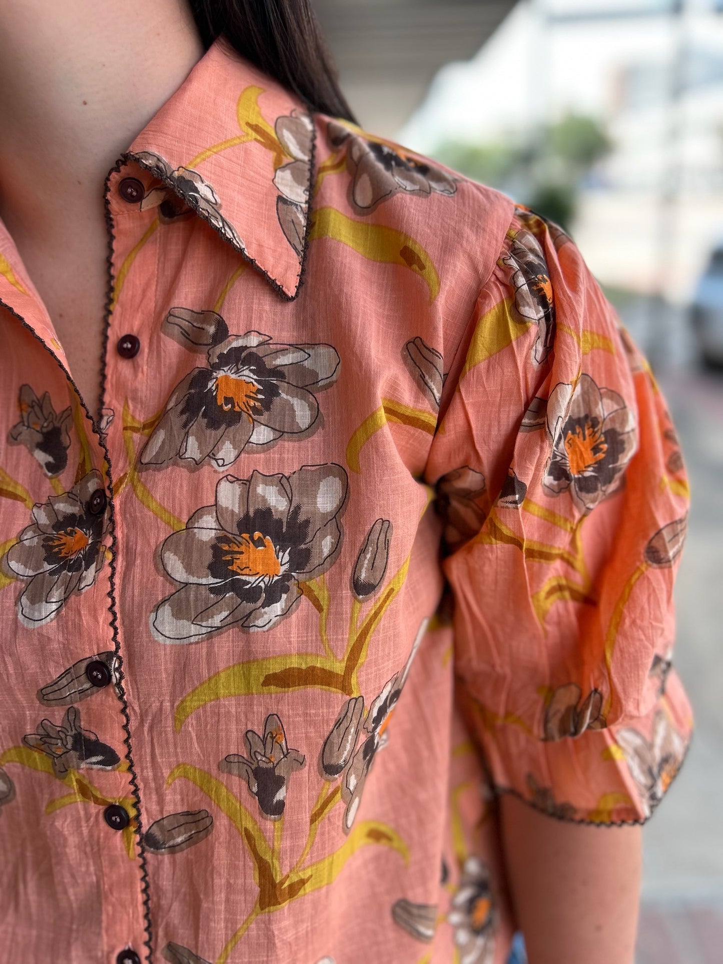 Pointed Collar Shirt