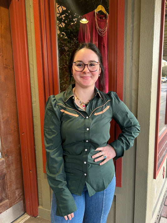 Sagebrush Shirt - Green/Tan