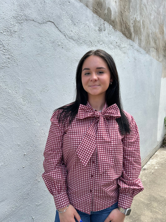 Sadie Top - Maroon