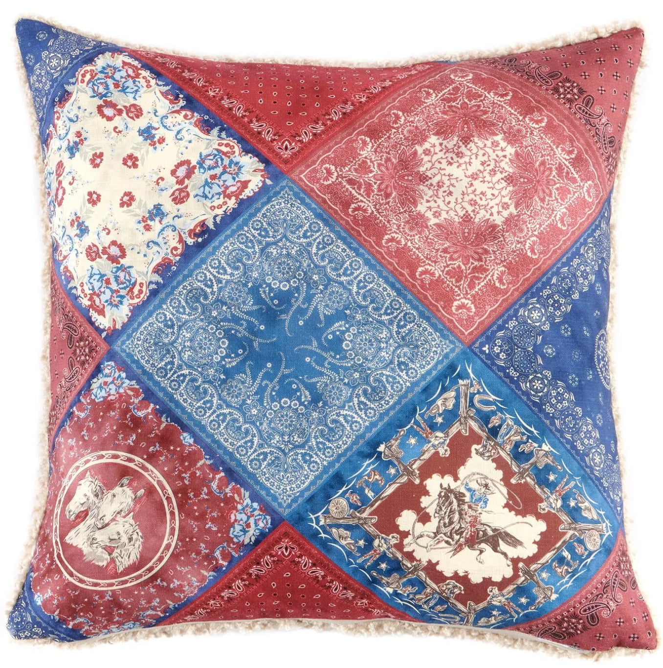 Patchwork Bandana Pillow