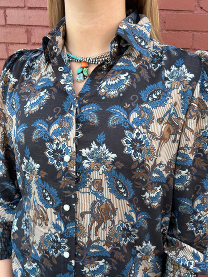 Dewitt's Damask Blouse