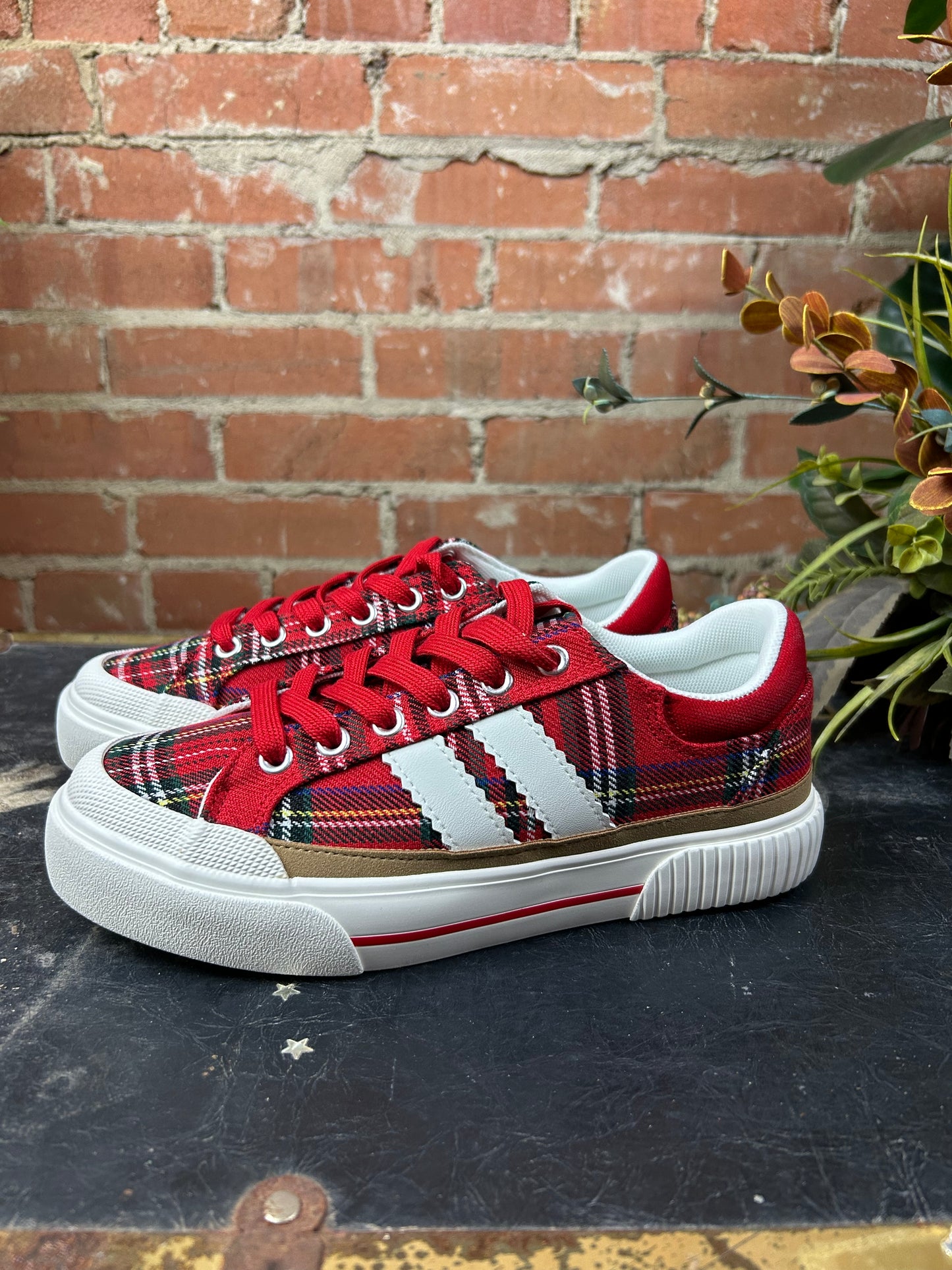 Thats Her Sneaker - Red Plaid