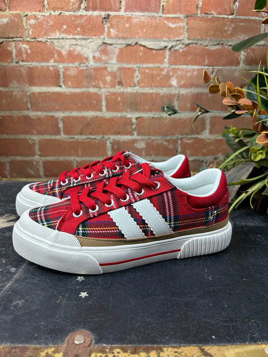 Thats Her Sneaker - Red Plaid