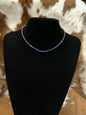 Lapis Chip Bar Navajo Necklace