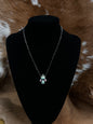 Variscite & Pink Conch Necklac