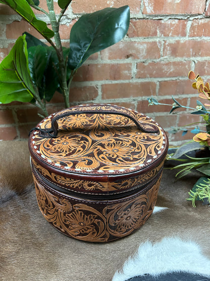Round Tooled Jewelry Box