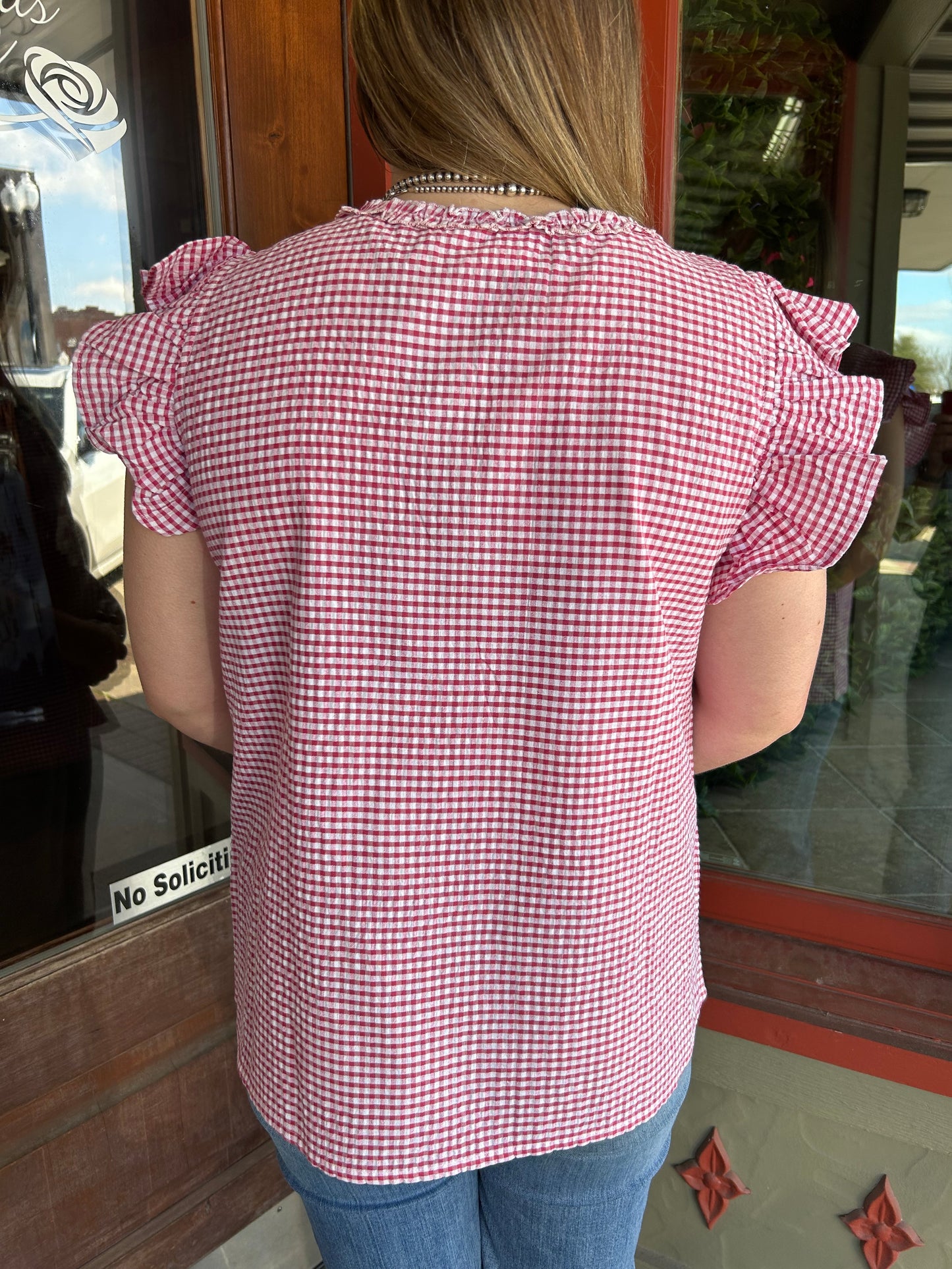 Peyton Gingham Top