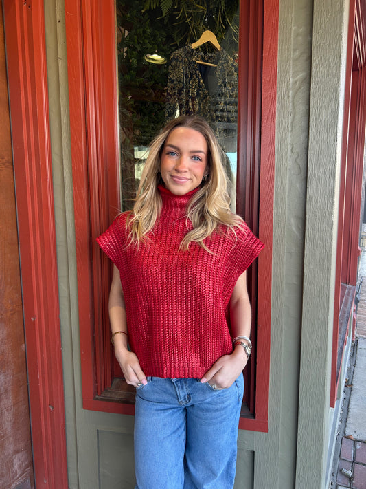 Cherry Kiss Sweater Vest